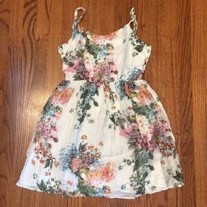 AQUA Floral Fit & Flare Sundress- Size L
